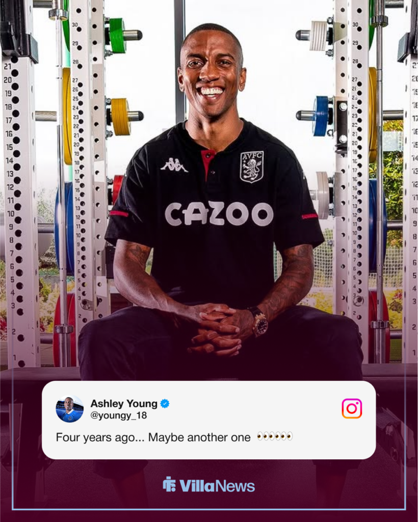 Ashley Young Aston Villa Instagram