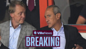 Aston Villa owners sitting in the stands