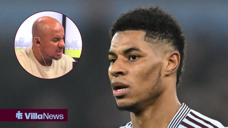 Marcus Rashford at Aston Villa and Gabby Agbonlahor