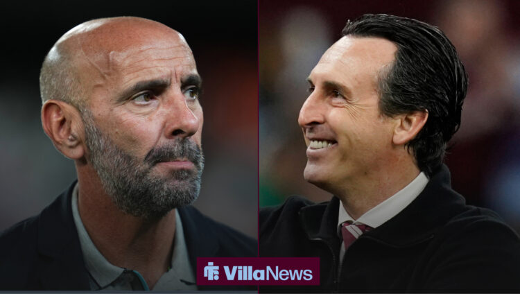 President of football operations at Aston Villa Monchi, Villa manager Unai Emery