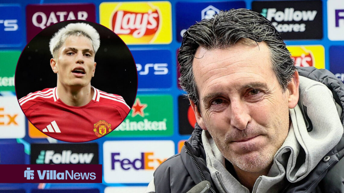 Unai Emery and Alejandro Garnacho