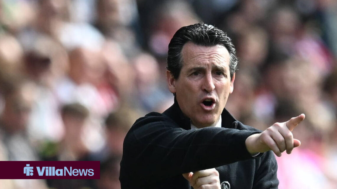 Aston Villa manager Unai Emery