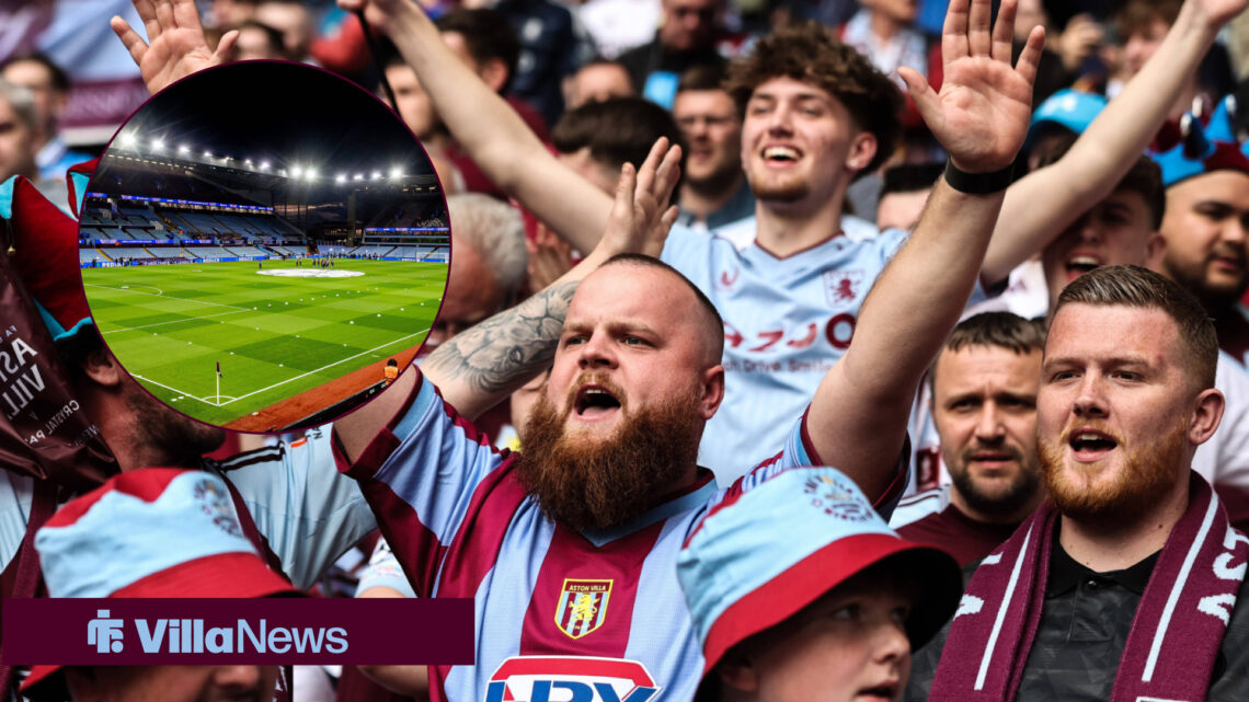 Aston Villa fans and Villa Park