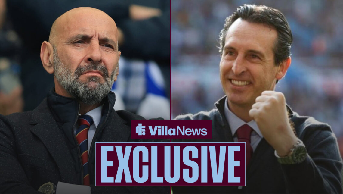 Monchi, Unai Emery, Aston Villa.