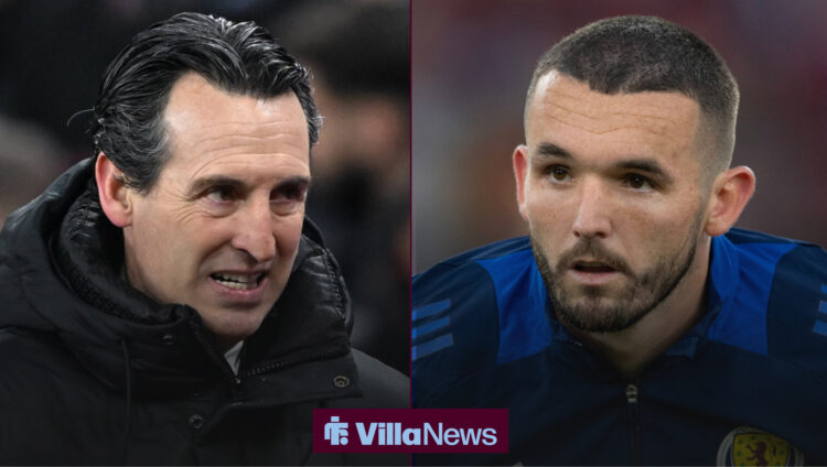 Unai Emery, John McGinn, Aston Villa.
