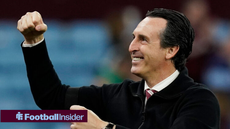 Unai Emery fist pumping the crowd