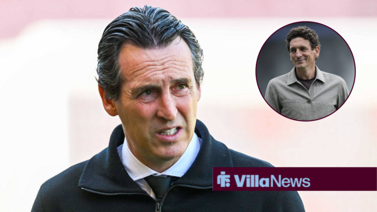Unai Emery and Keith Andrews looking at each other