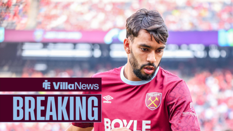 West Ham Lucas Paqueta looks towards the ground