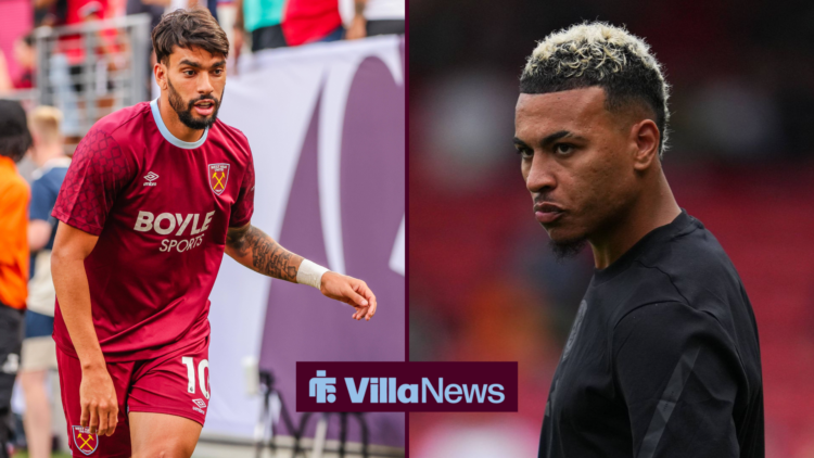 Lucas Paqueta alongside Morgan Rogers