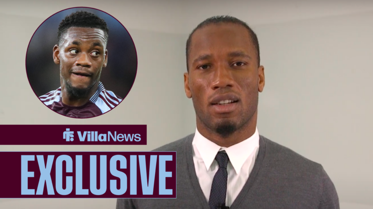 Didier Drogba and former Aston Villa ace Jhon Duran.