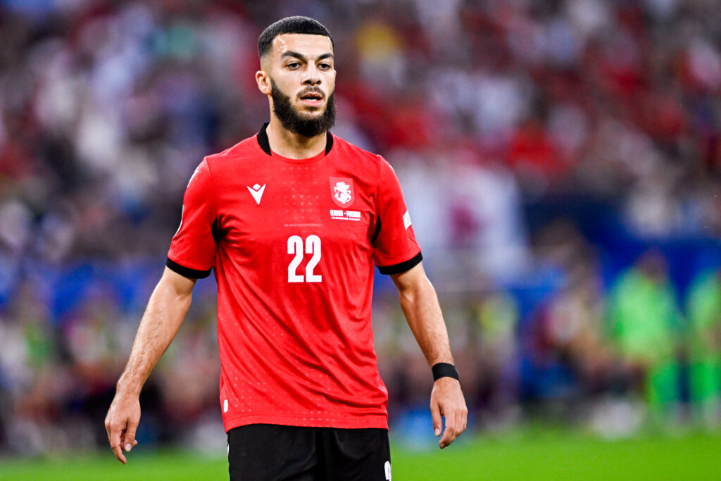 Georges Mikautadze playing for Georgia
