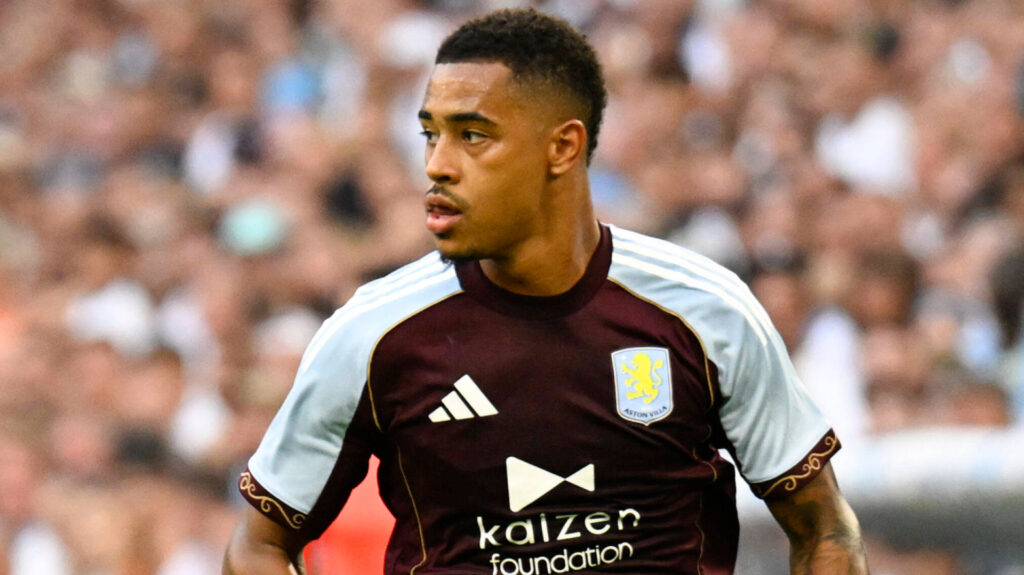 Jacob Ramsey playing for Aston Villa in his home strrip.