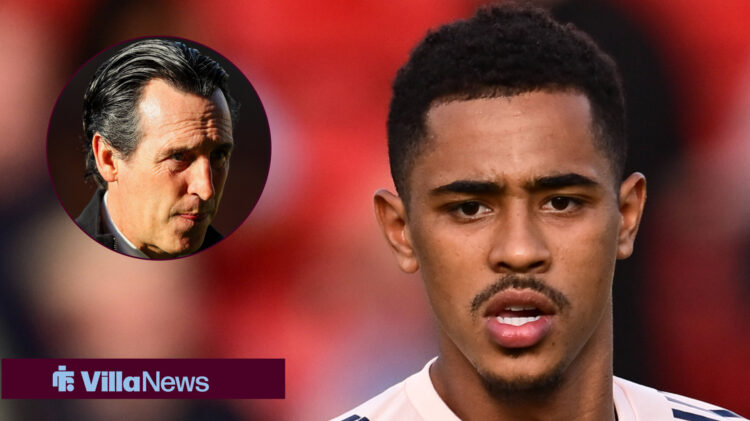 Jacob Ramsey and Unair Emery looking uncertain