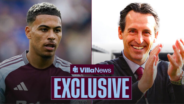 Villa News exclusive as Aston Villa manager Unai Emery applauds Morgan Rogers.