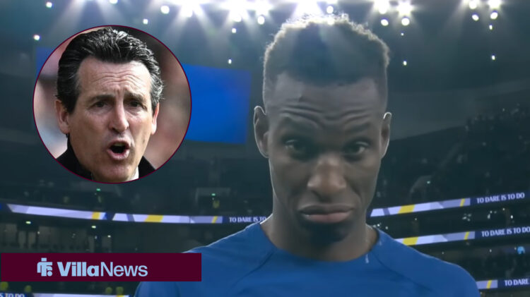 Unai Emery and Nicolas Jackson