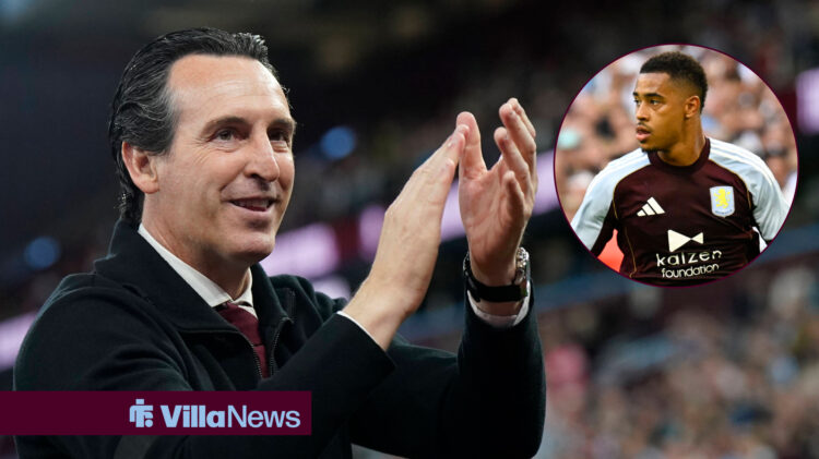 Unai Emery and Jacob Ramsey