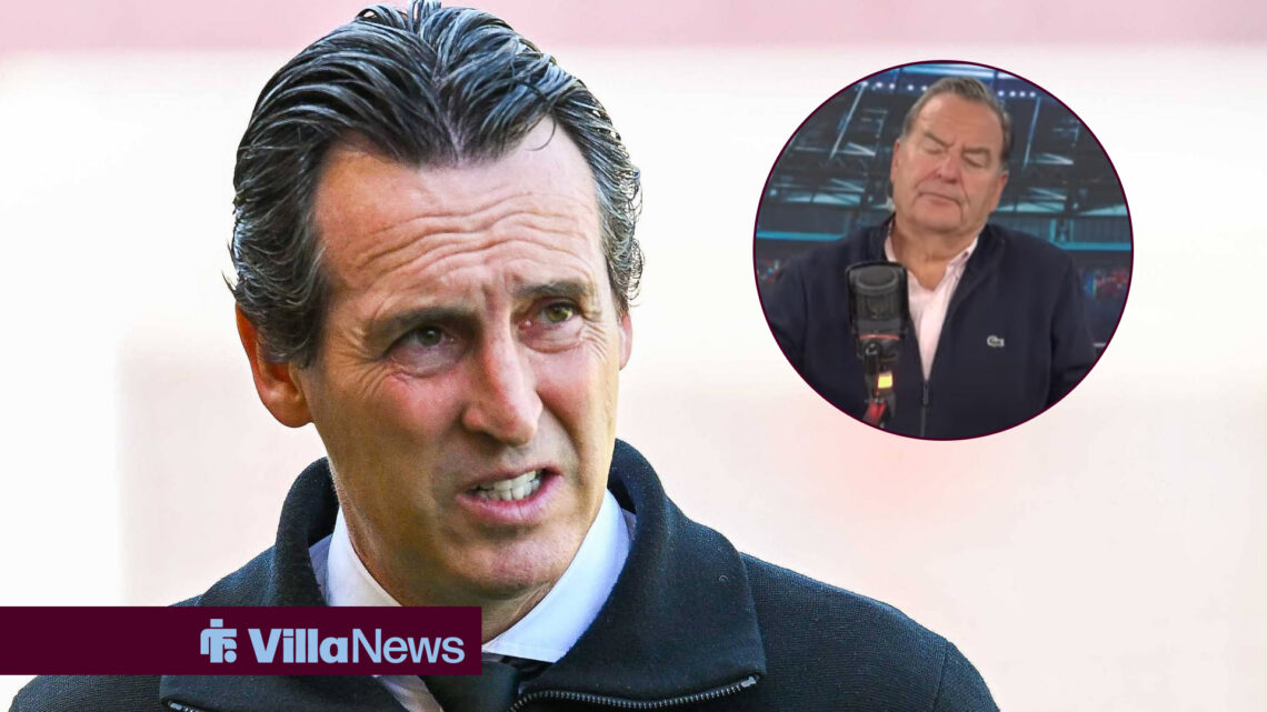 Unai Emery looks concerned, with aghast Jeff Stelling in a circular inset