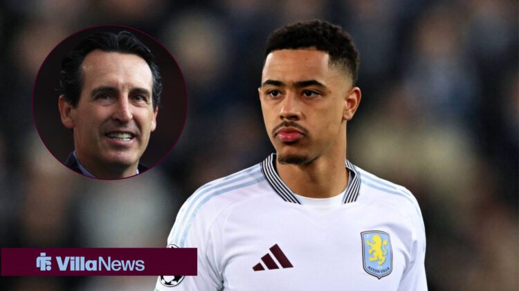Aston Villa midfielder Jacob Ramsey and Unai Emery