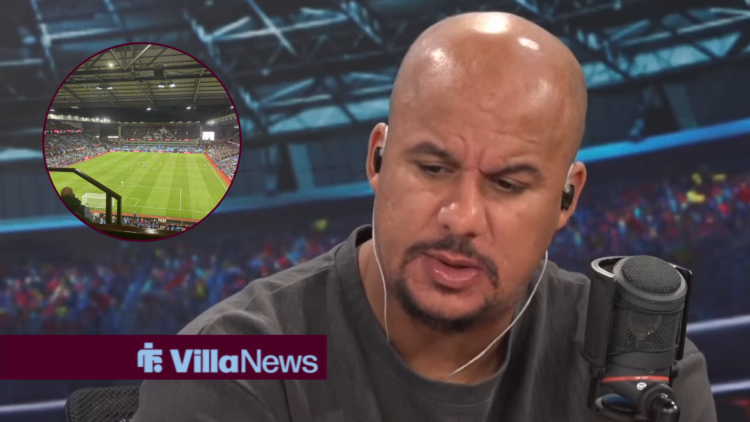 Gabby Agbonlahor looking towards Villa Park during Aston Villa vs Crystal Palace