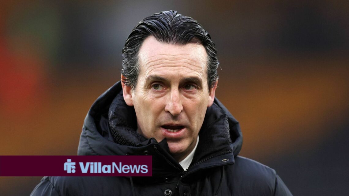 Aston Villa manager Unai Emery