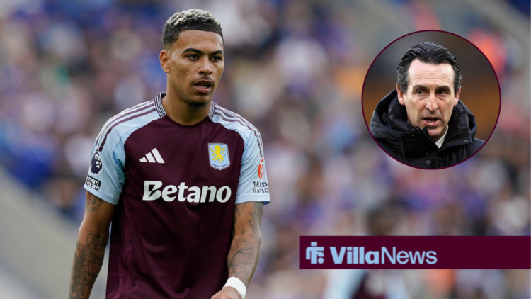Morgan Rogers alongside a circular inset of Unai Emery.