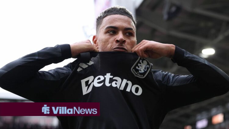 Morgan Rogers looking frustrated for Aston Villa