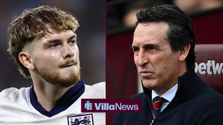 Harvey Elliott in action for England U21s, Aston Villa manager Unai Emery