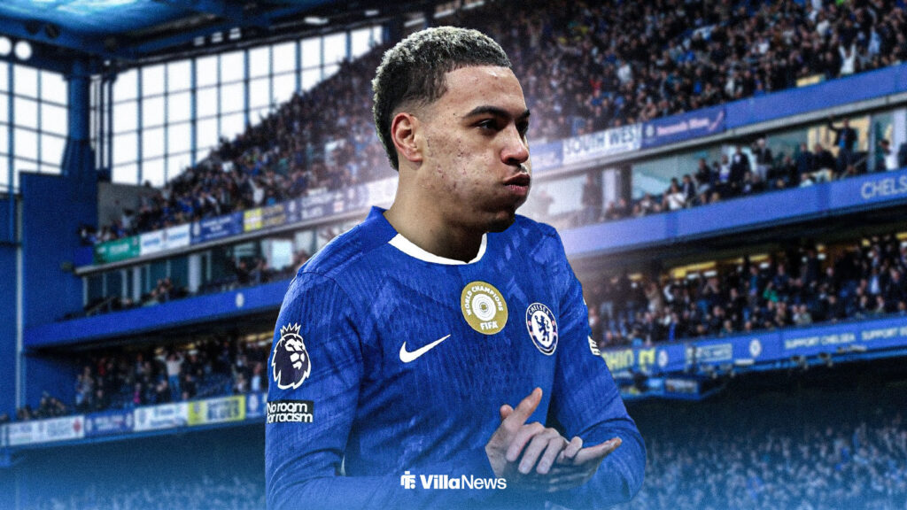 Morgan Rogers in a Chelsea shirt