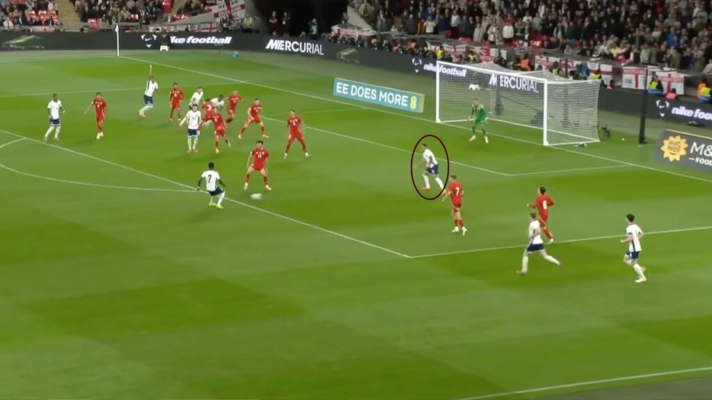 Morgan Rogers in England vs Wales