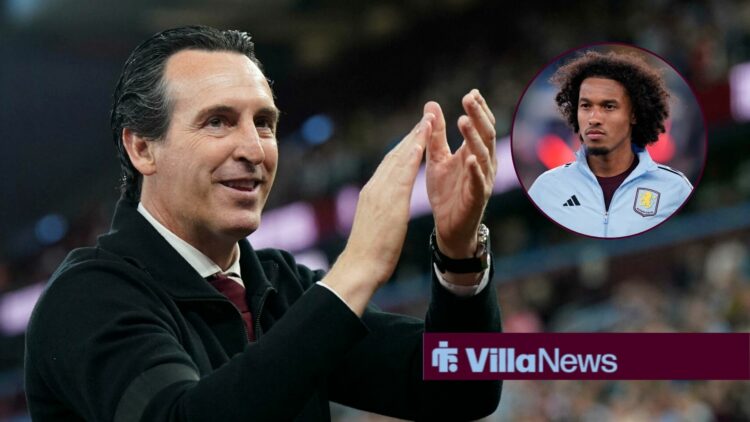 Unai Emery alongside a circle inset of Boubacar Kamara.