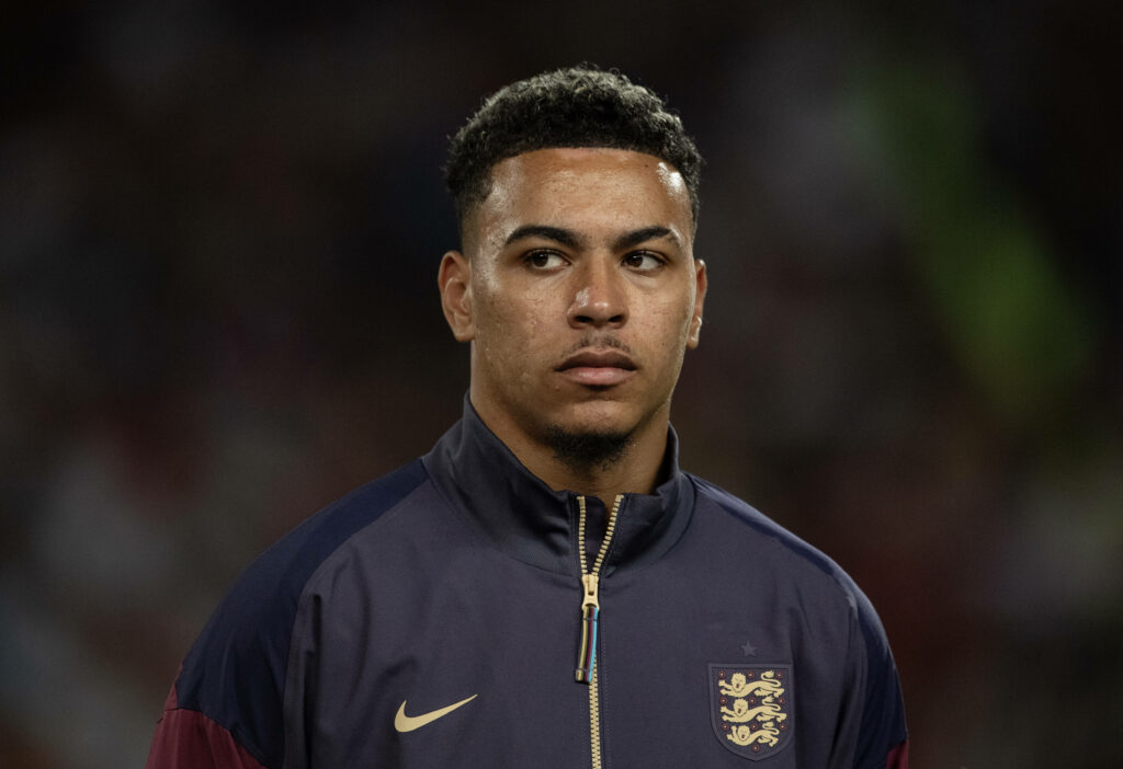 Morgan Rogers in an England jacket looking serious