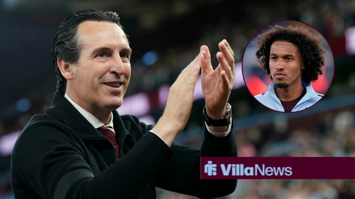 Unai Emery alongside a circle inset of Boubacar Kamara.