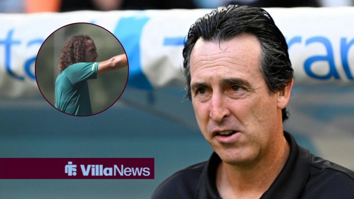 Matteo Guendouzi in frame with Unai Emery