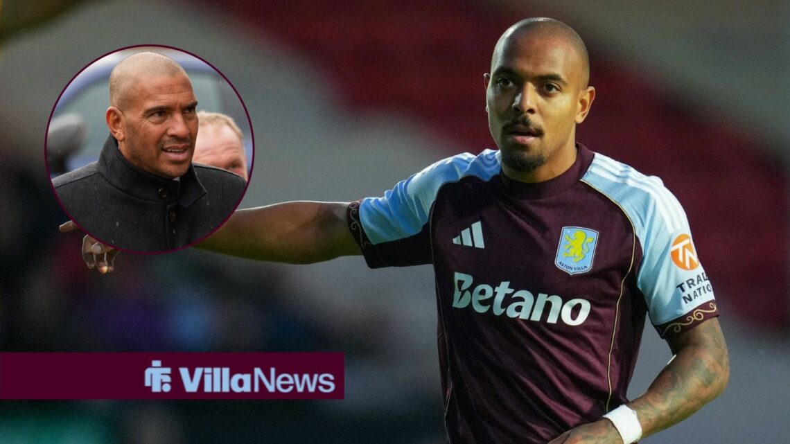 Donyell Malen alongside a circle inset of Stan Collymore.