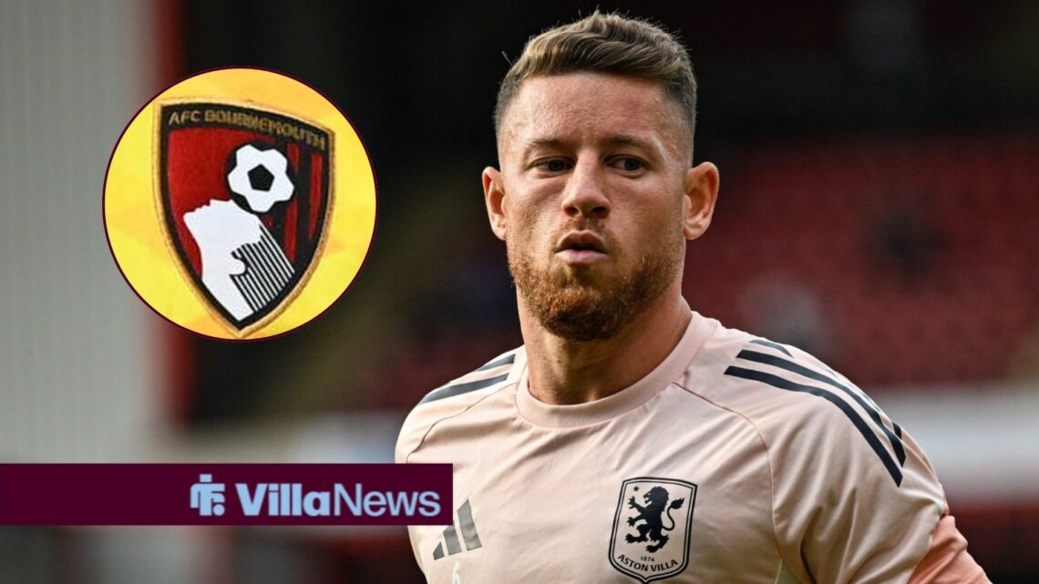 Ross Barkley jogging with Bournemouth badge in circle