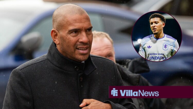 Stan Collymore with Aston Villa's Jadon Sancho inset