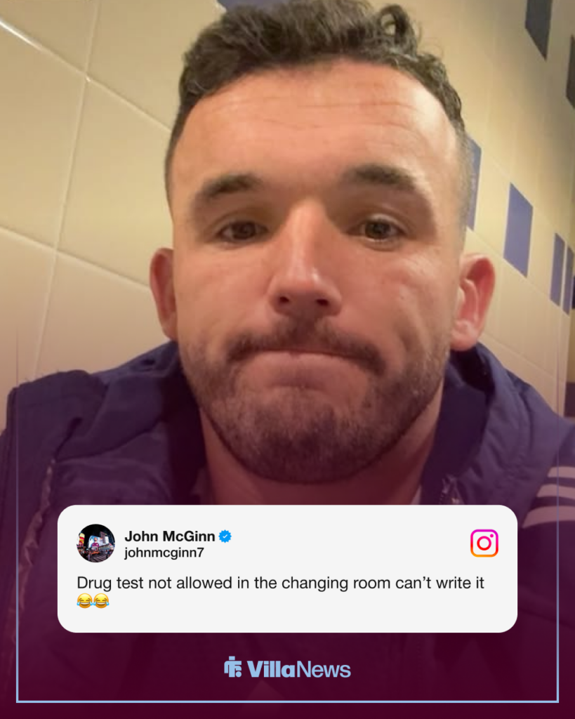 John McGinn Instagram story