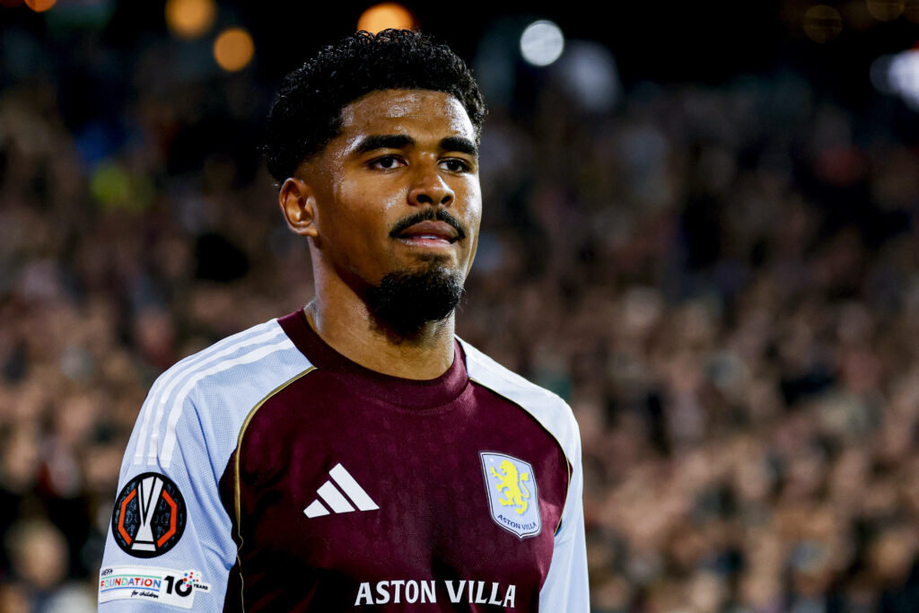 Ian Maatsen looking frustrated playing for Aston Villa