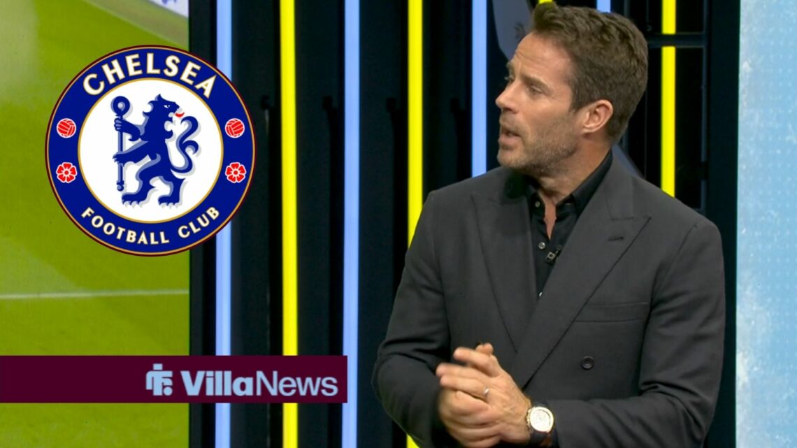 Jamie Redknapp with Chelsea badge in circular inset.
