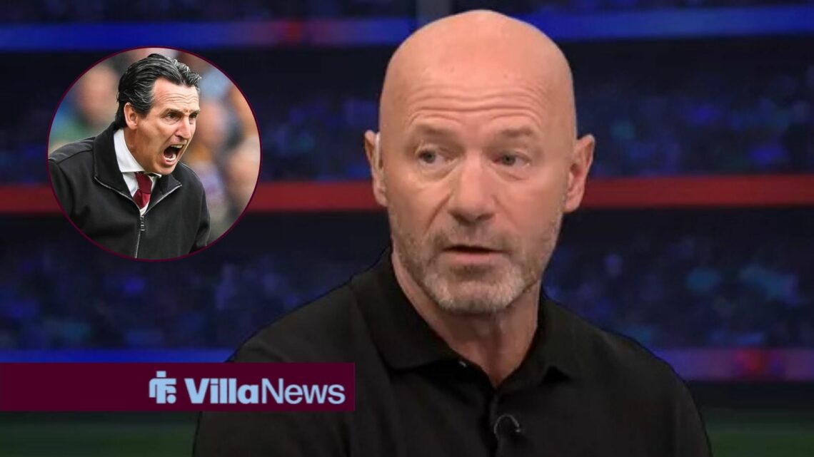 Alan Shearer with Unai Emery in circular inset.