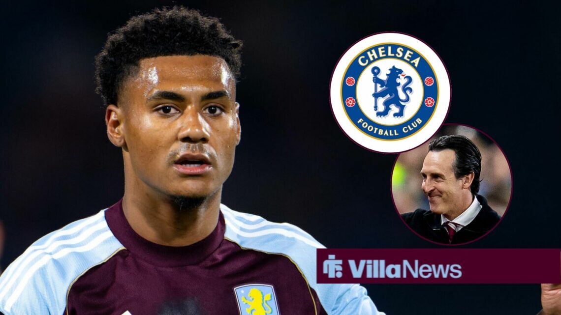 Ollie Watkins and Unai Emery with Unai Emery.