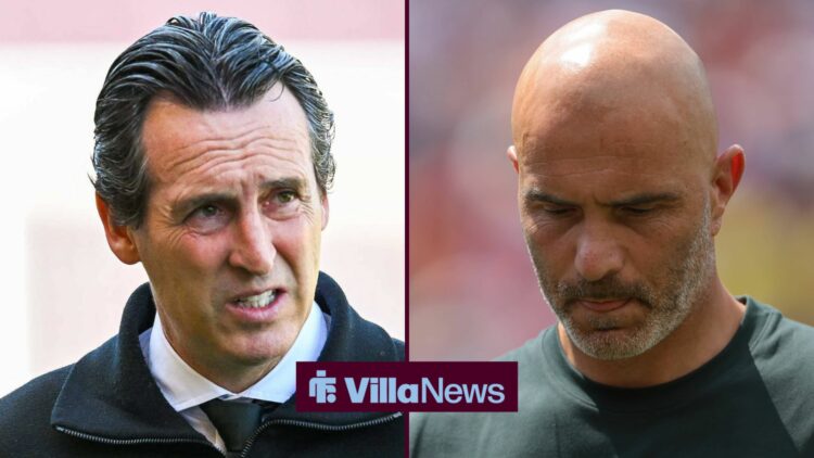 Unai Emery and Enzo Maresca alongside each other.