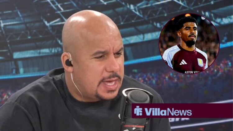 Gabby Agbonlahor with Aston Villa's Ian Maatsen inset