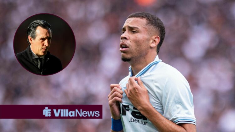 Alysson pulls his shirt and Unai Emery in a round overlay