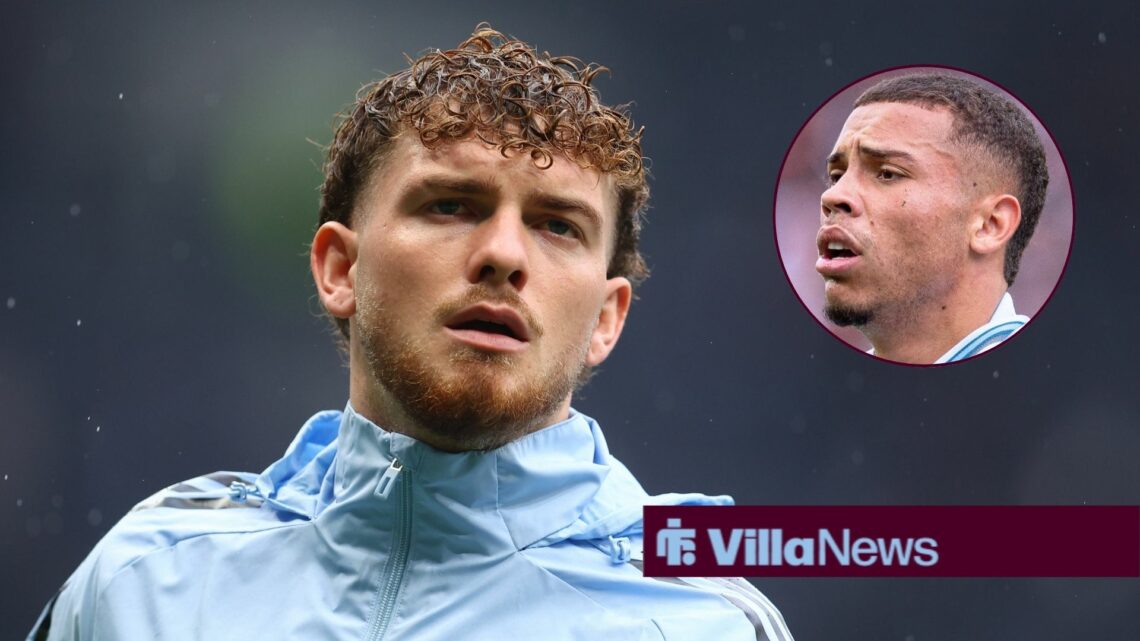 Aston Villa attacker Harvey Elliott and Alysson in circular inset