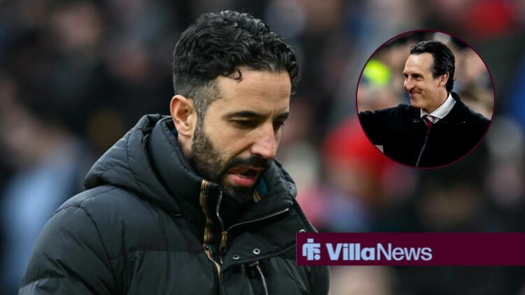 Ruben Amorim next to Unai Emery