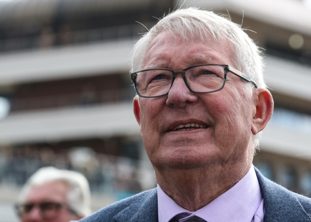 Sir Alex Ferguson smiling
