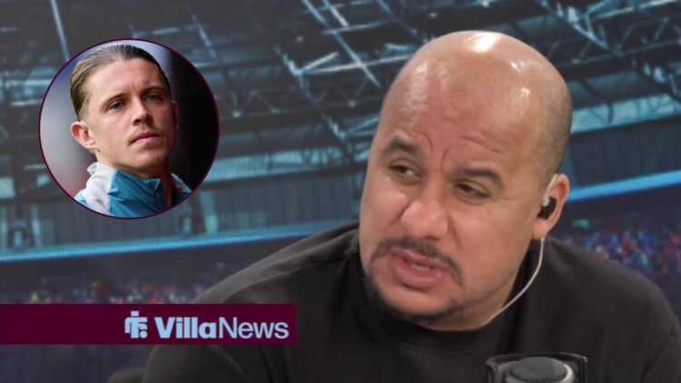 Gabby Agbonlahor alongside a circle inset of Conor Gallagher.