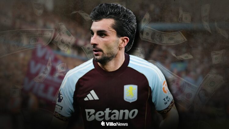 Ferran Torres in an Aston Villa shirt