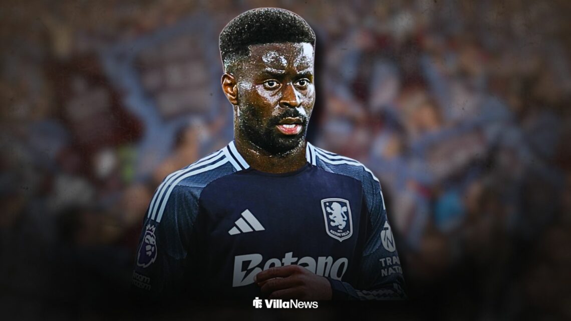 Marc Guehi in an Aston Villa shirt